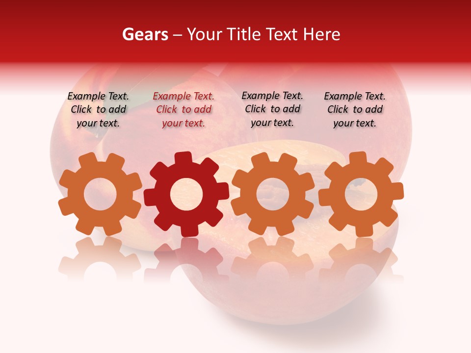 Fruit Meals Peaches PowerPoint Template