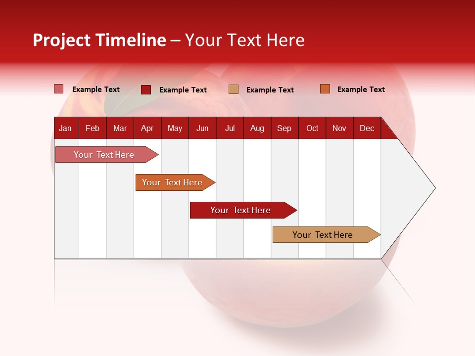 Fruit Meals Peaches PowerPoint Template