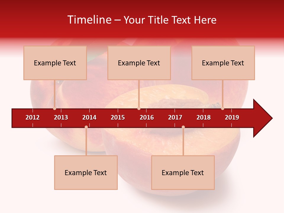 Fruit Meals Peaches PowerPoint Template