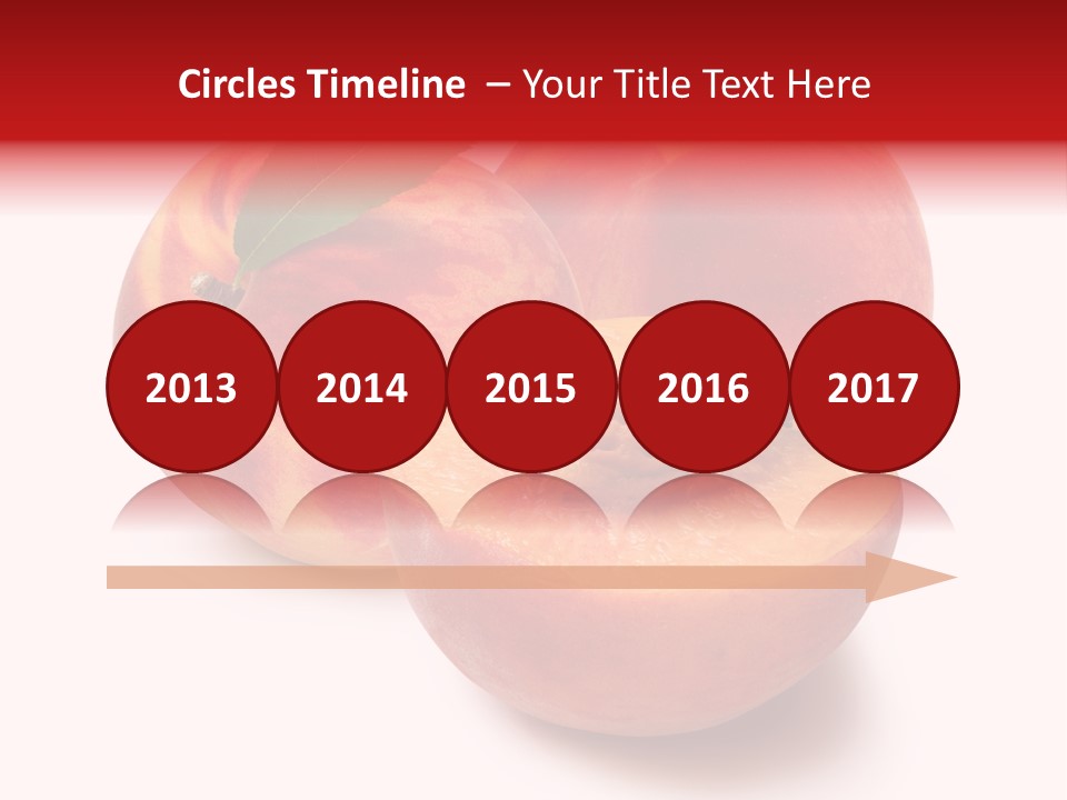 Fruit Meals Peaches PowerPoint Template