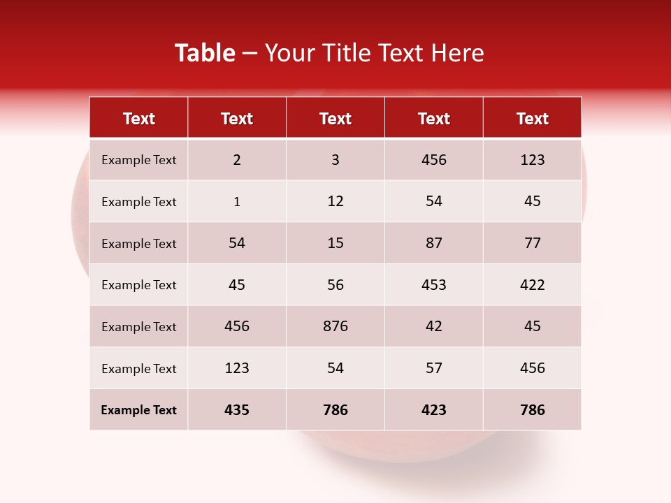Fruit Meals Peaches PowerPoint Template