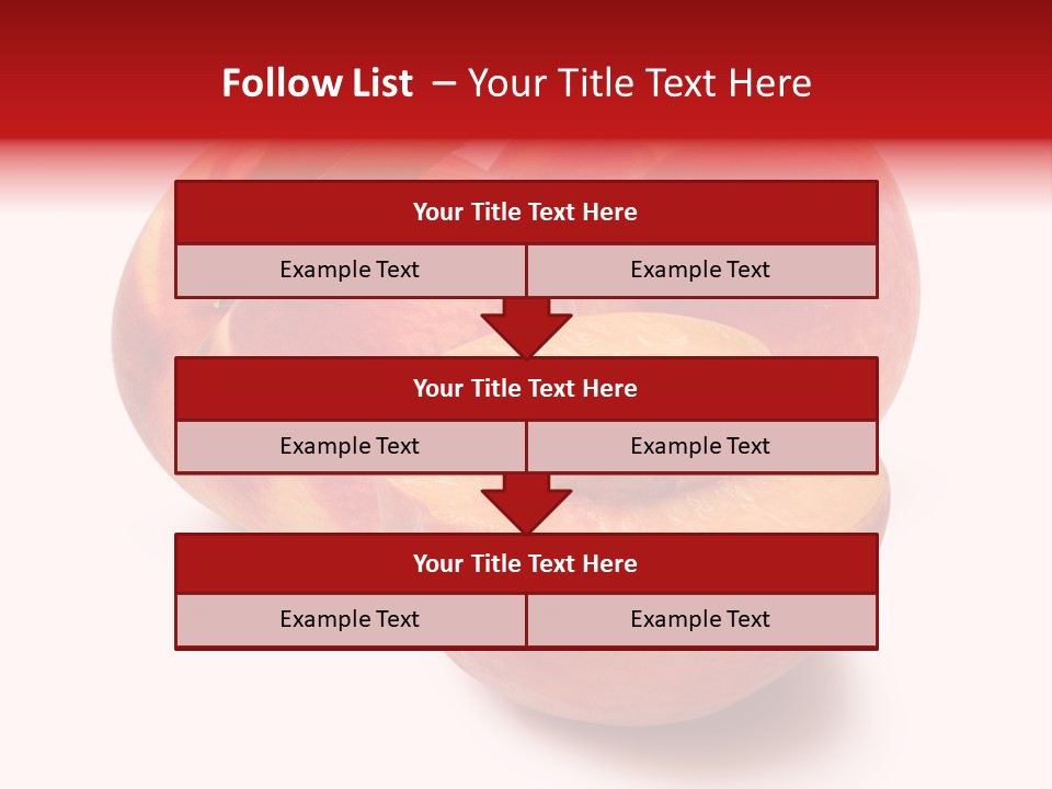 Fruit Meals Peaches PowerPoint Template