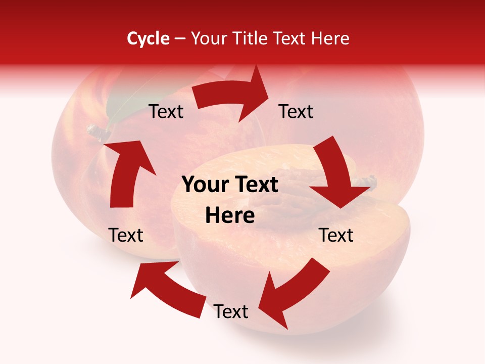 Fruit Meals Peaches PowerPoint Template