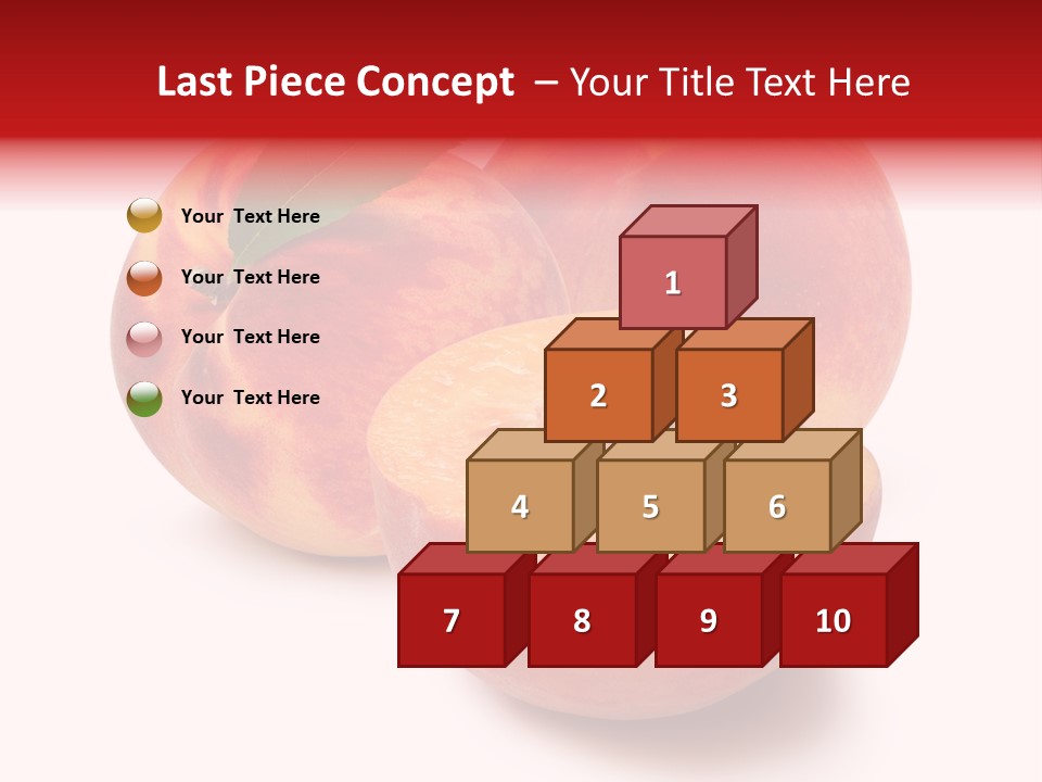 Fruit Meals Peaches PowerPoint Template