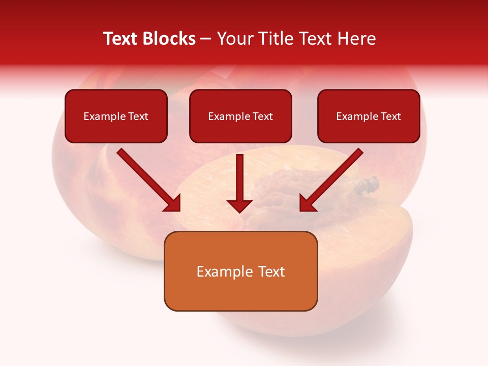 Fruit Meals Peaches PowerPoint Template