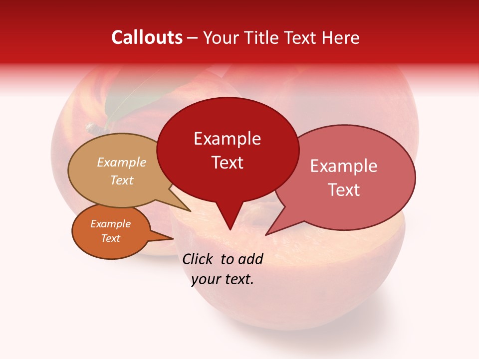 Fruit Meals Peaches PowerPoint Template