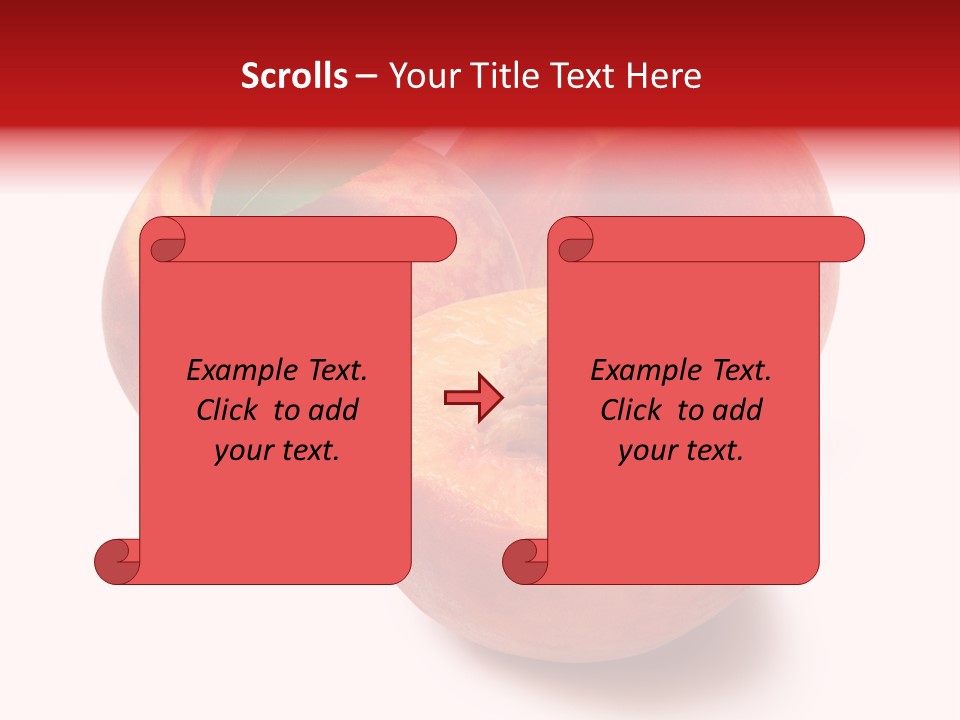 Fruit Meals Peaches PowerPoint Template