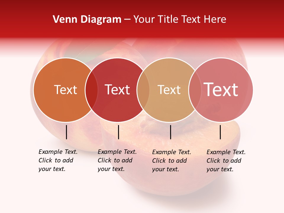 Fruit Meals Peaches PowerPoint Template