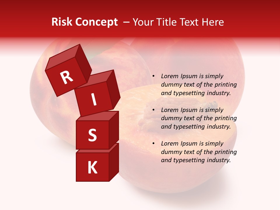 Fruit Meals Peaches PowerPoint Template