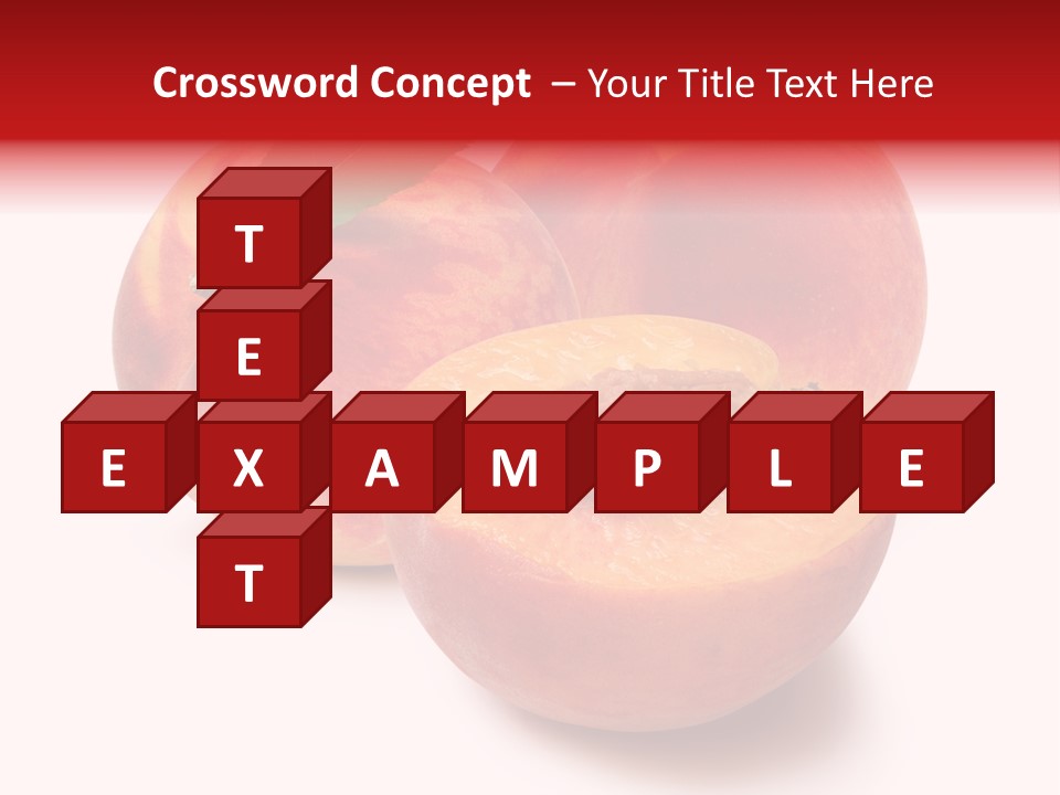 Fruit Meals Peaches PowerPoint Template