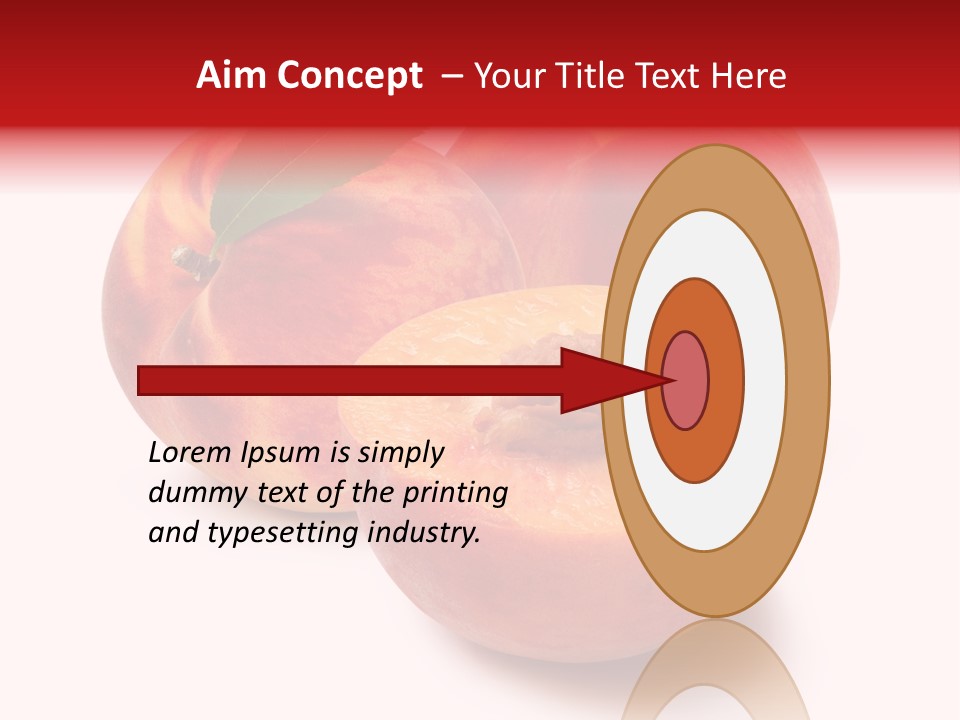 Fruit Meals Peaches PowerPoint Template