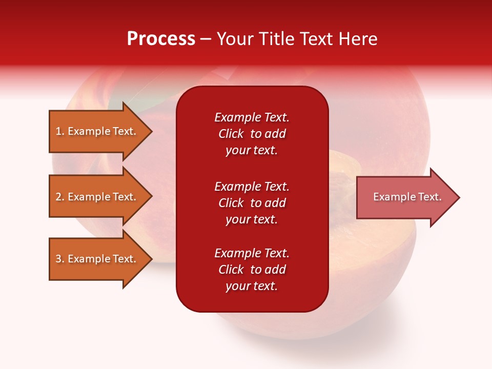 Fruit Meals Peaches PowerPoint Template