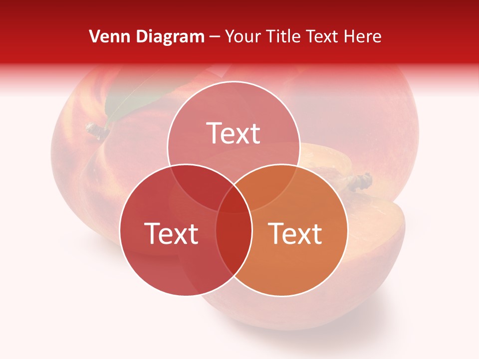 Fruit Meals Peaches PowerPoint Template