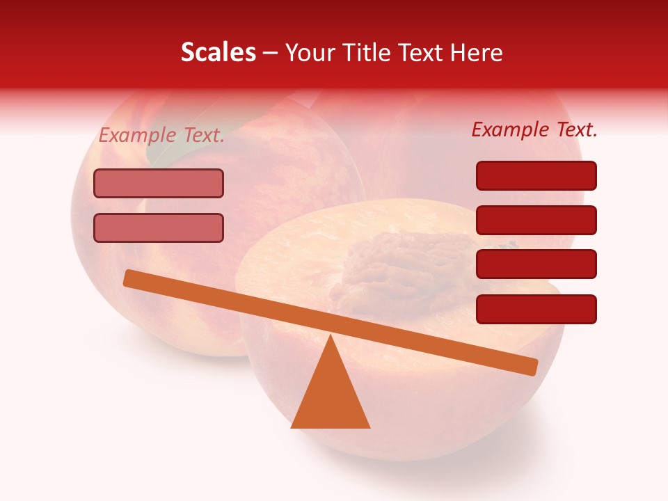 Fruit Meals Peaches PowerPoint Template