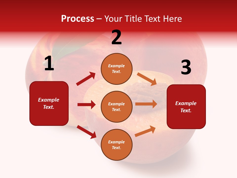 Fruit Meals Peaches PowerPoint Template