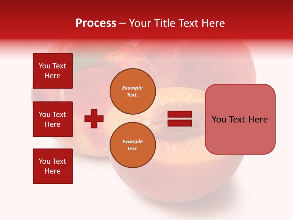 Fruit Meals Peaches PowerPoint Template