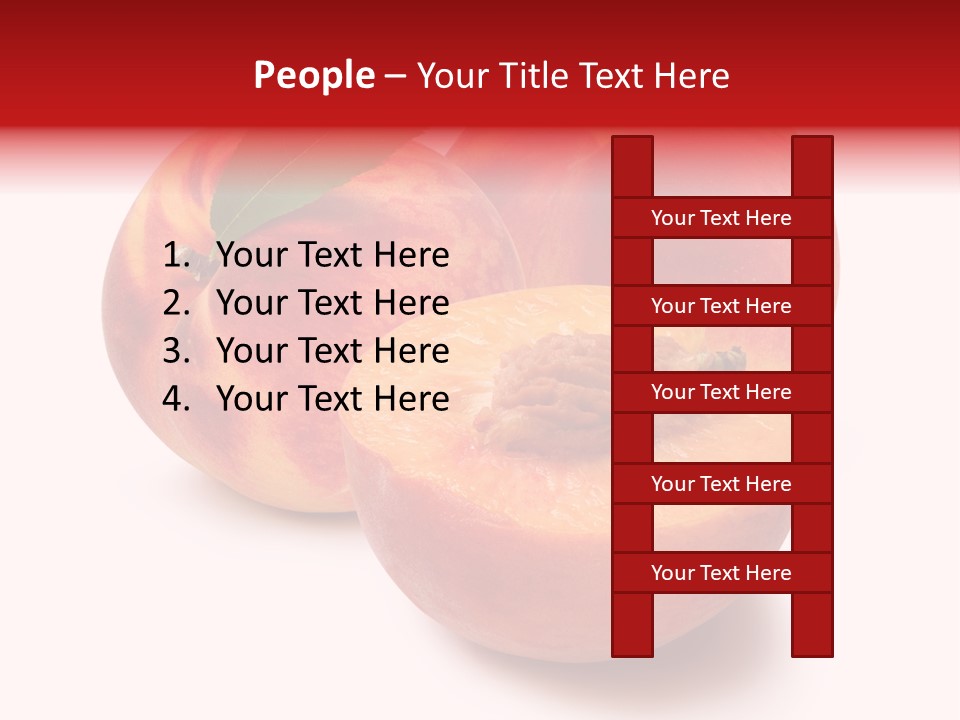Fruit Meals Peaches PowerPoint Template