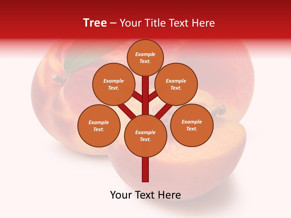 Fruit Meals Peaches PowerPoint Template