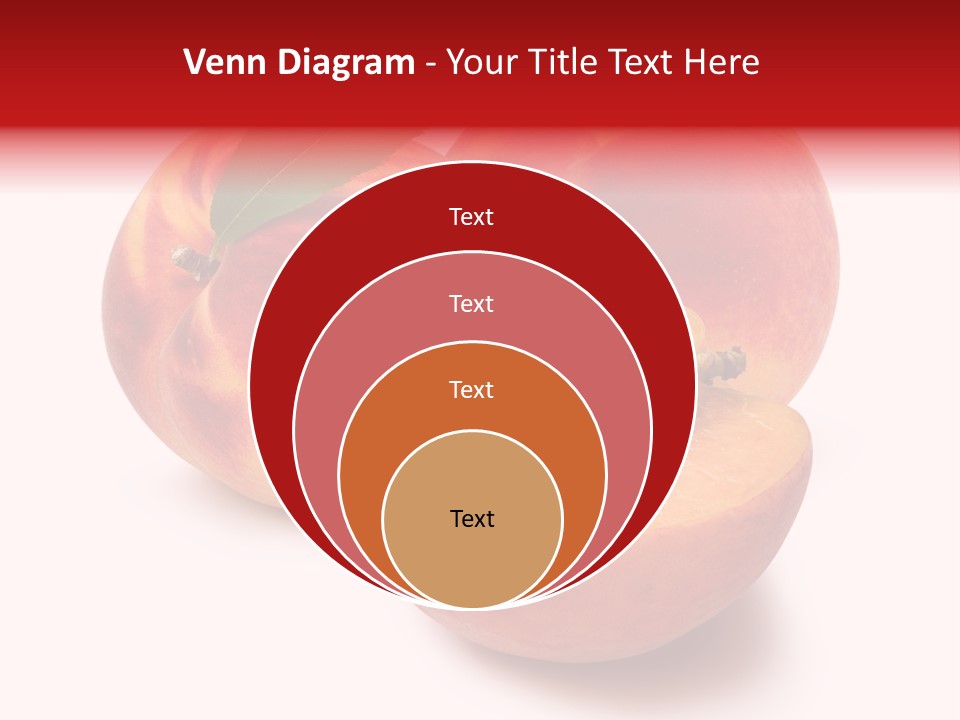 Fruit Meals Peaches PowerPoint Template