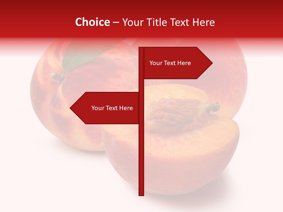 Fruit Meals Peaches PowerPoint Template