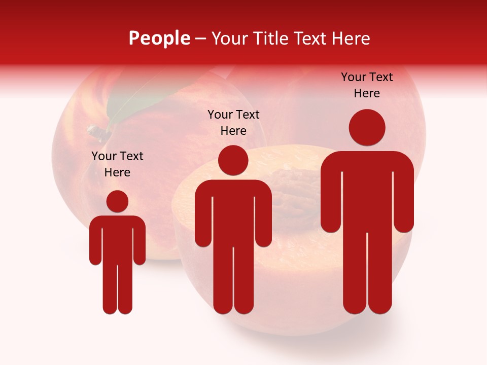 Fruit Meals Peaches PowerPoint Template