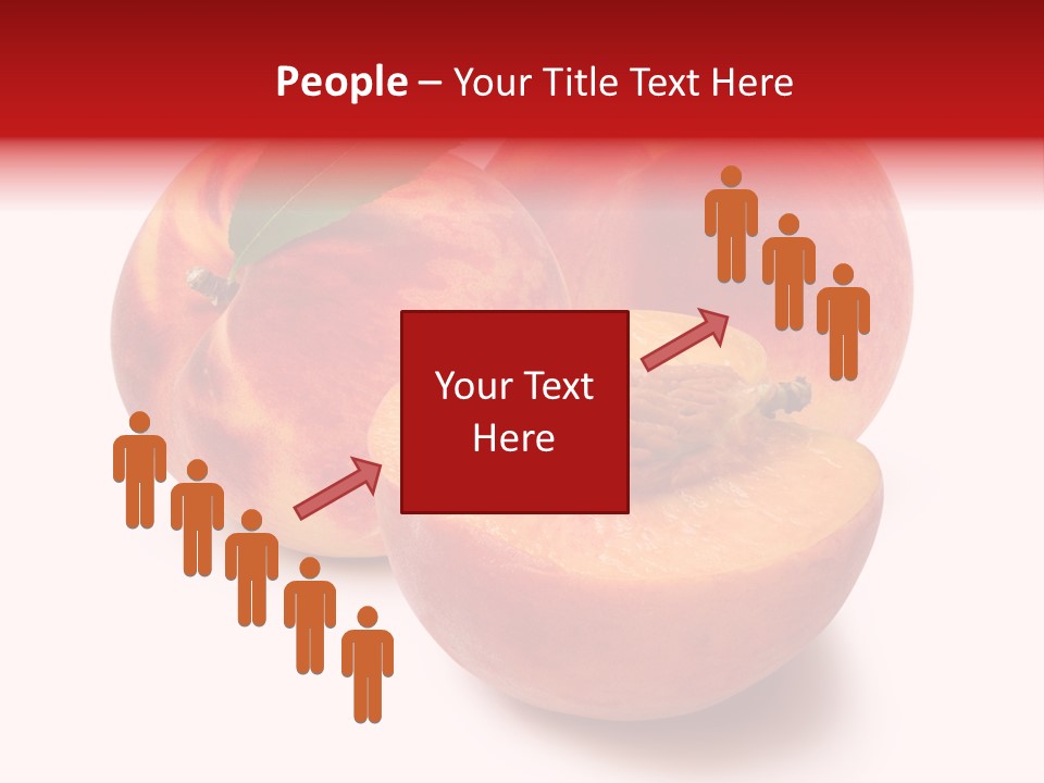 Fruit Meals Peaches PowerPoint Template