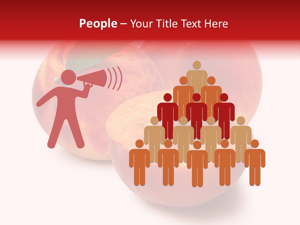 Fruit Meals Peaches PowerPoint Template