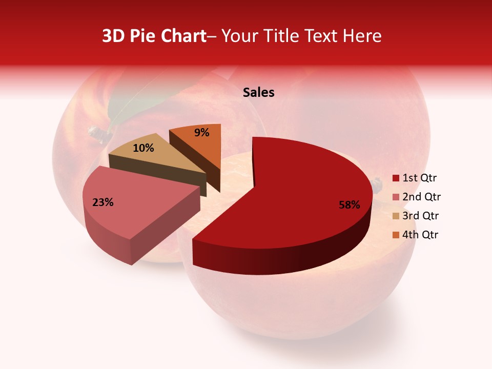 Fruit Meals Peaches PowerPoint Template