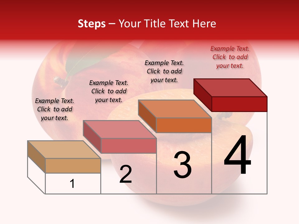 Fruit Meals Peaches PowerPoint Template