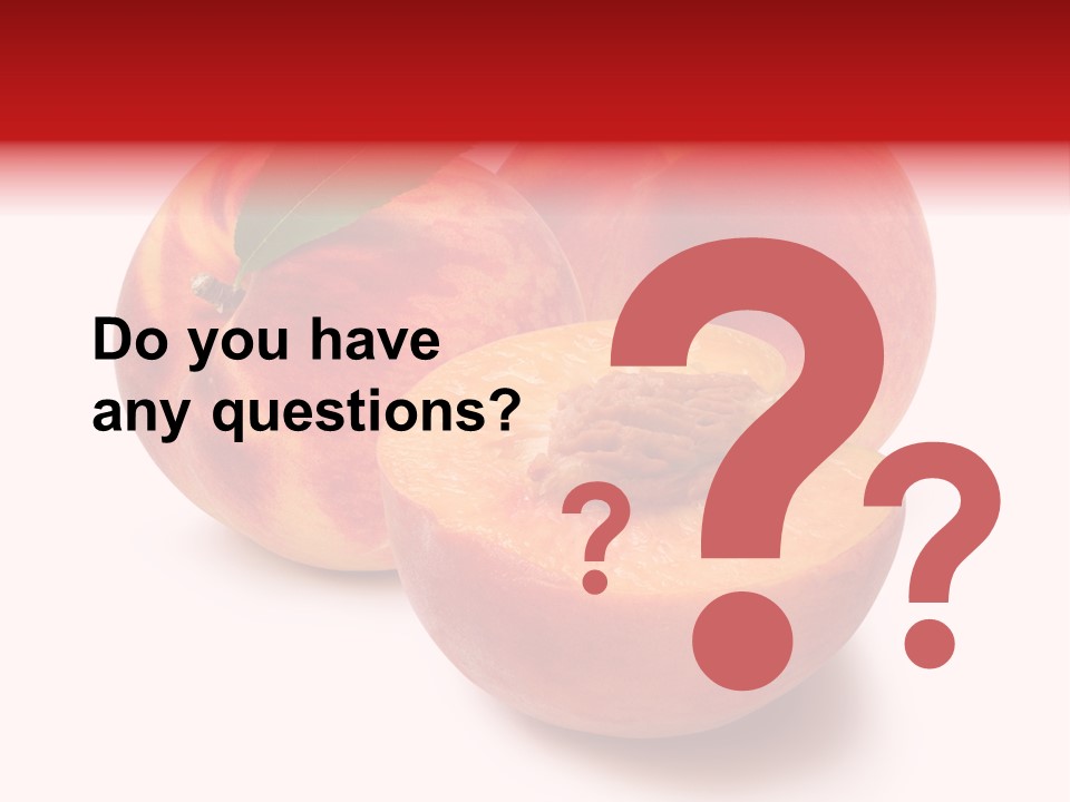 Fruit Meals Peaches PowerPoint Template