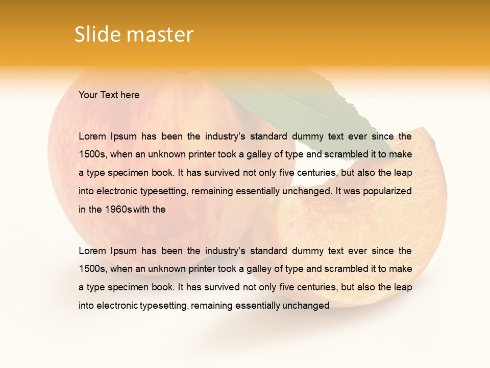 Fruit Red Dinner PowerPoint Template