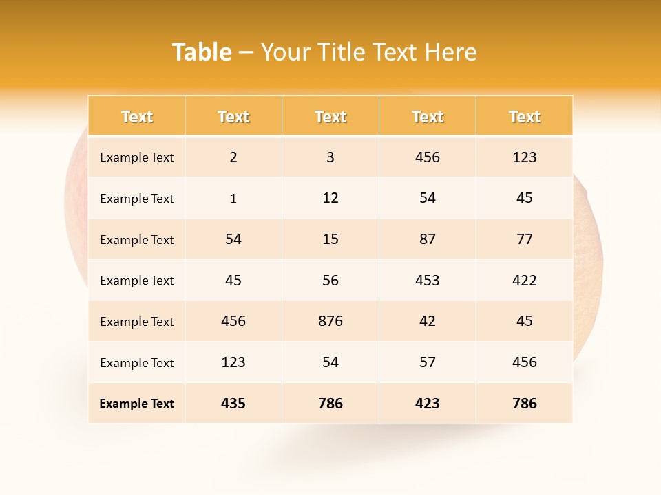 Fruit Red Dinner PowerPoint Template