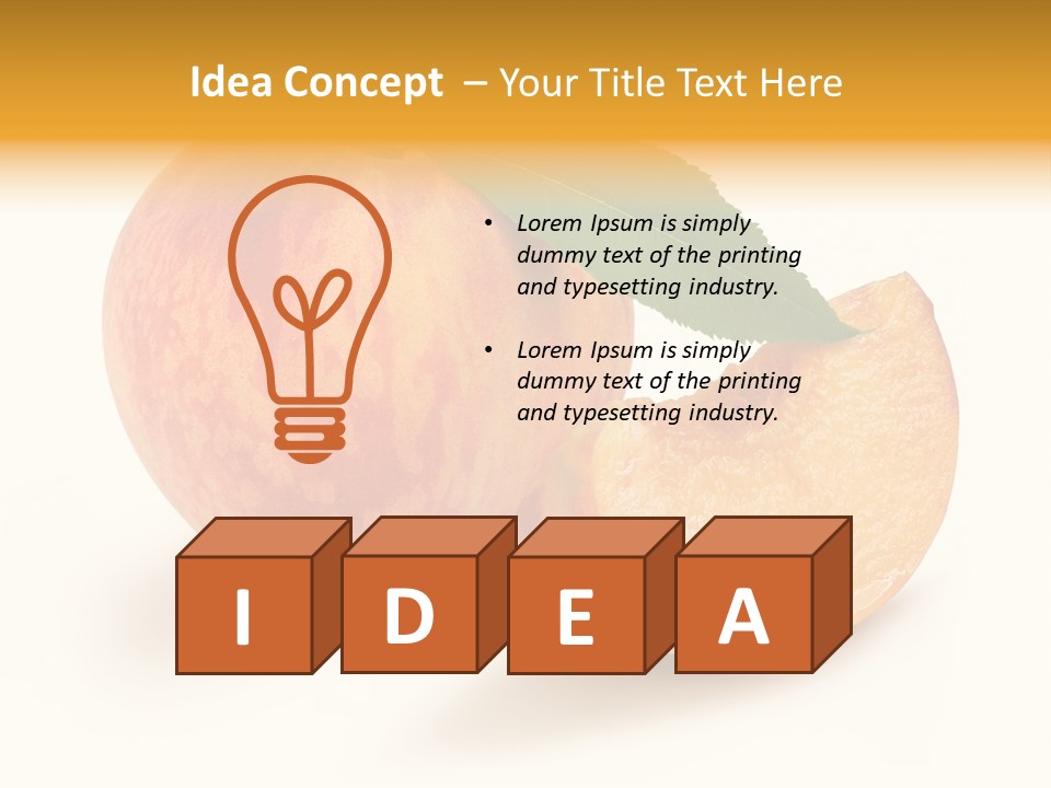 Fruit Red Dinner PowerPoint Template