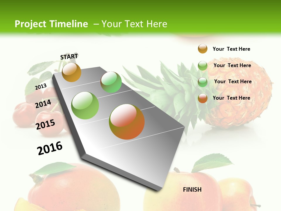 Still Life Half Isolated PowerPoint Template