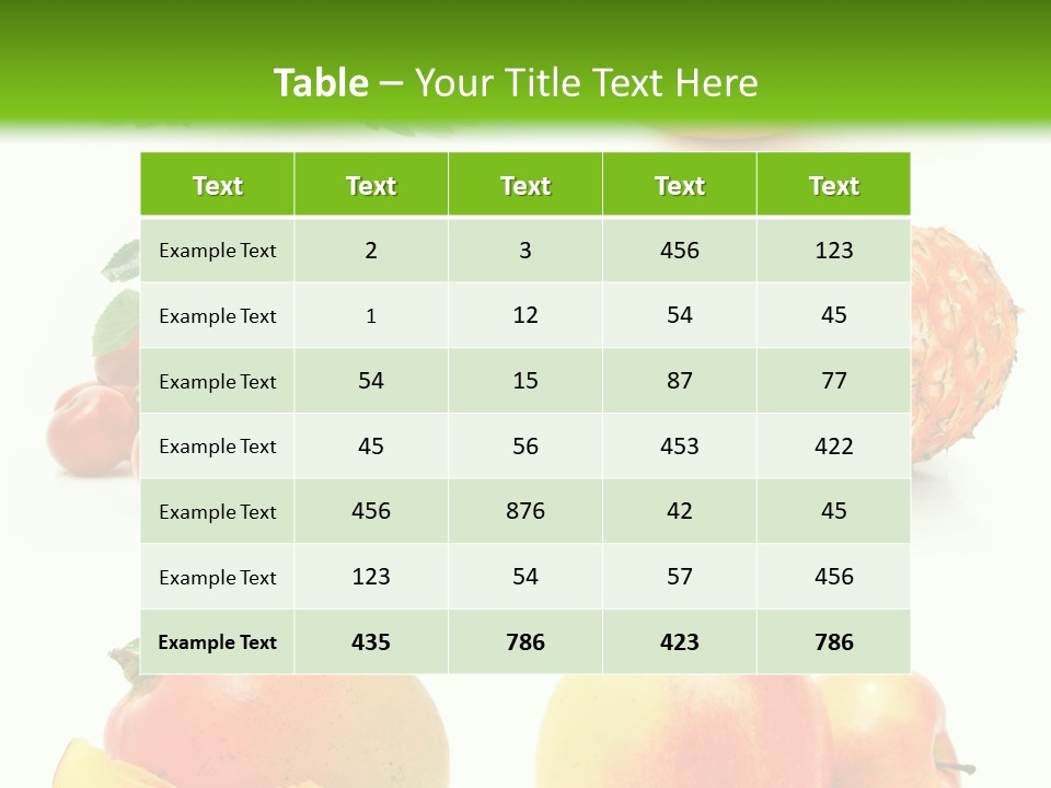 Still Life Half Isolated PowerPoint Template
