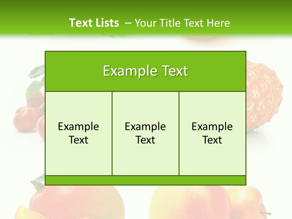 Still Life Half Isolated PowerPoint Template