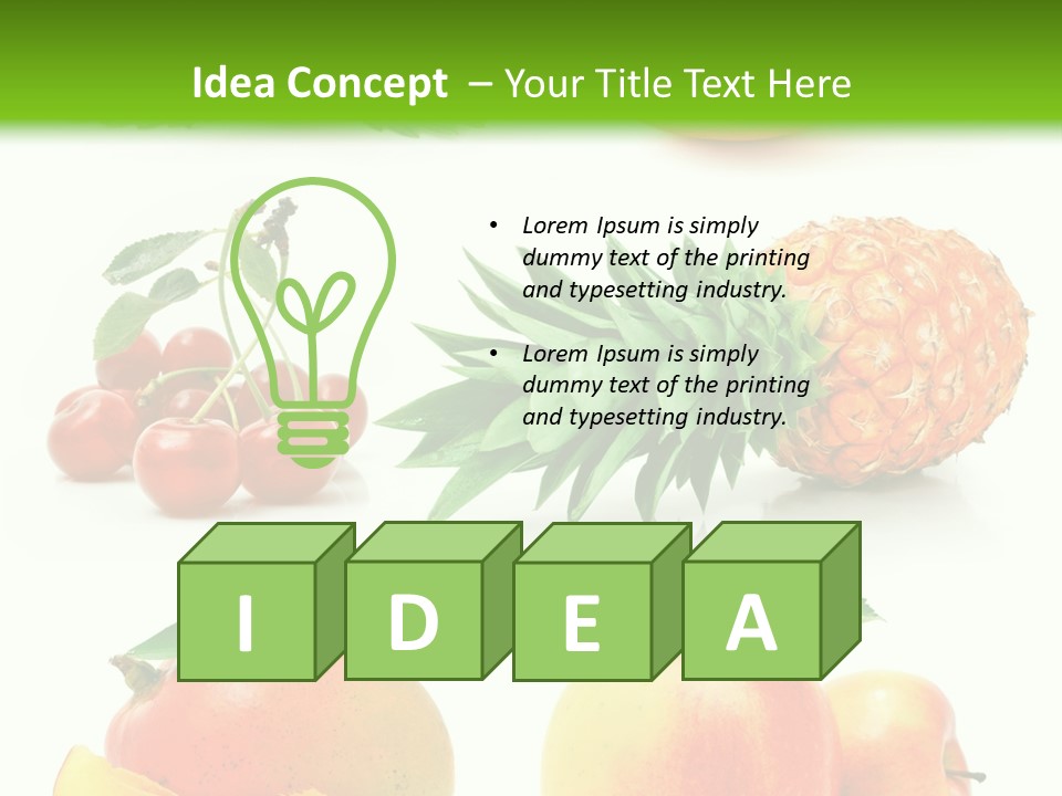 Still Life Half Isolated PowerPoint Template