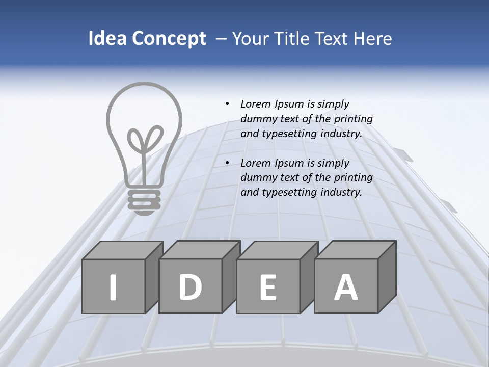 Service Office Window PowerPoint Template