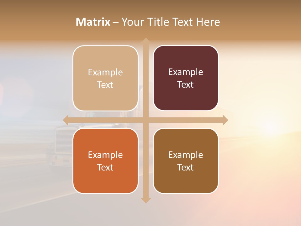 Speeding Diesel Freight PowerPoint Template