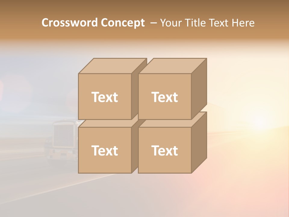 Speeding Diesel Freight PowerPoint Template