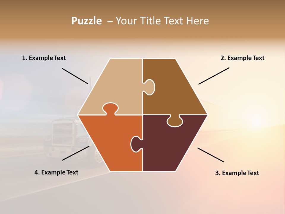 Speeding Diesel Freight PowerPoint Template