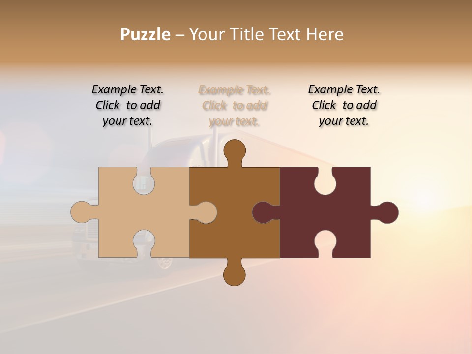 Speeding Diesel Freight PowerPoint Template