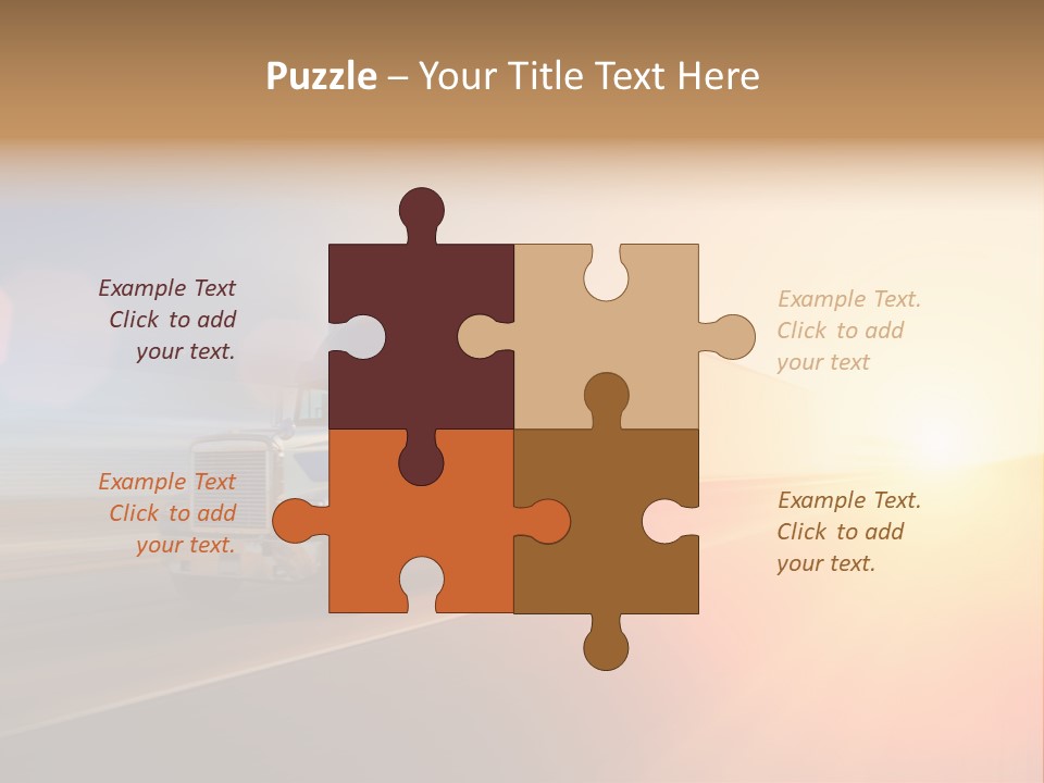 Speeding Diesel Freight PowerPoint Template