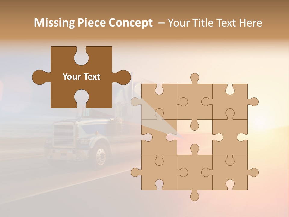 Speeding Diesel Freight PowerPoint Template