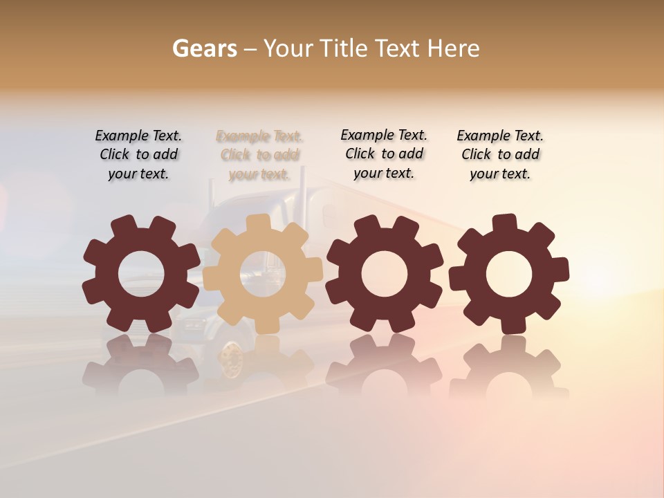 Speeding Diesel Freight PowerPoint Template