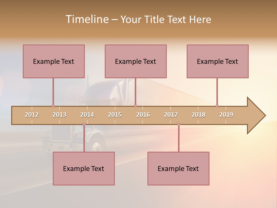 Speeding Diesel Freight PowerPoint Template