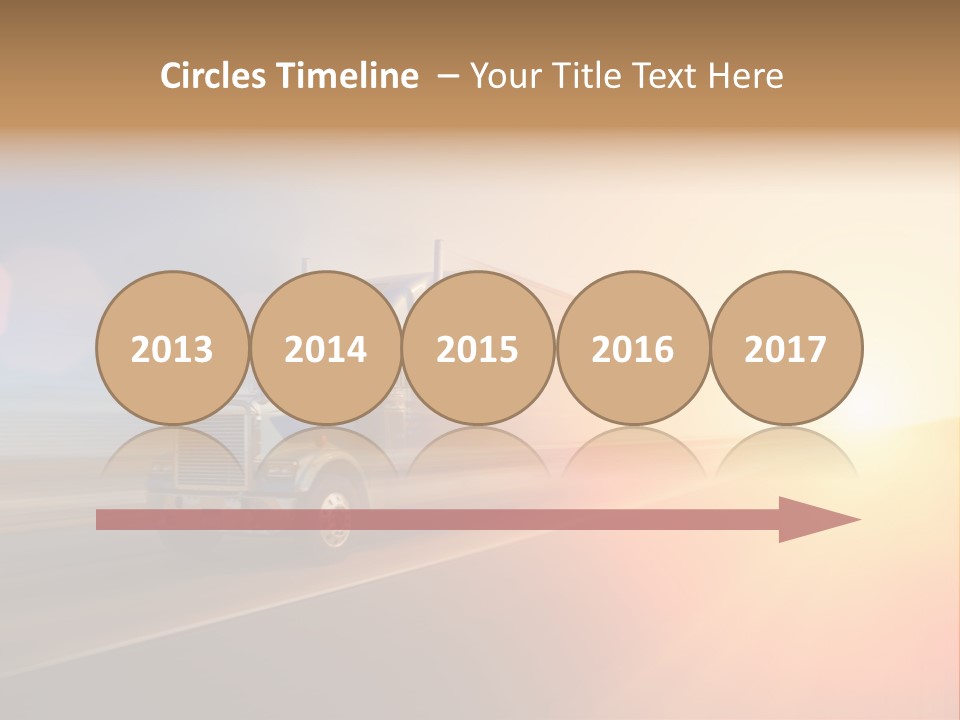 Speeding Diesel Freight PowerPoint Template