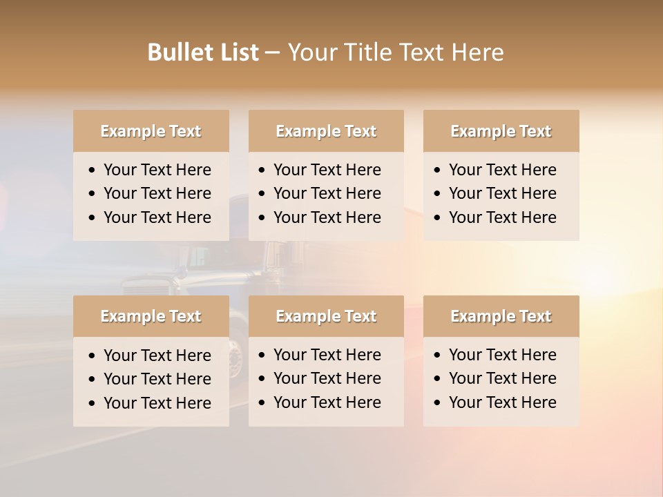 Speeding Diesel Freight PowerPoint Template