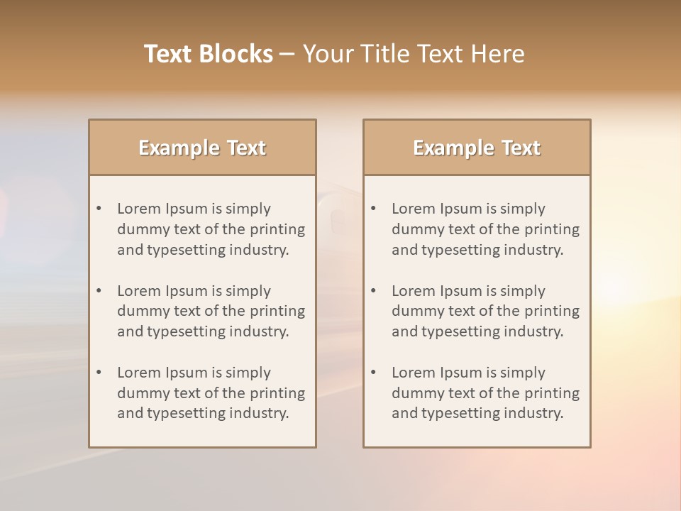 Speeding Diesel Freight PowerPoint Template