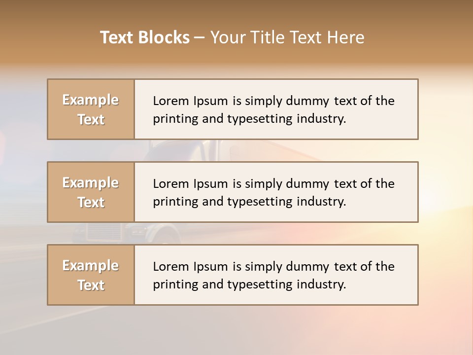 Speeding Diesel Freight PowerPoint Template